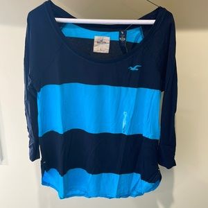 NWT- Hollister 3/4 sleeve shirt. Never worn